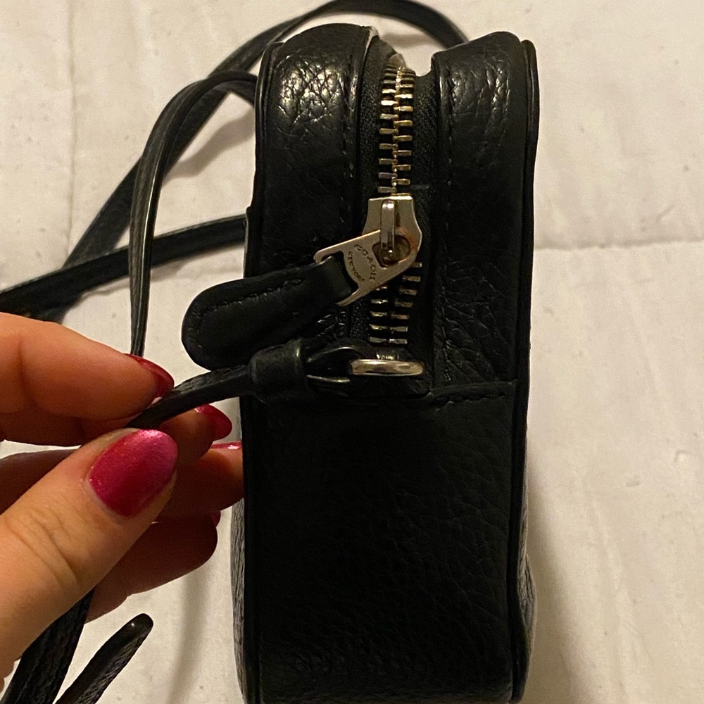 Coach Crossbody Jaime Mini Camera Bag - Black Leather size: 8 x 5.5 x 2.5 - Picture 5 of 12